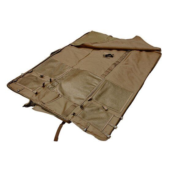 NcSTAR VISM Rifle Case/Shooting Mat in Tan has three padded interior panels